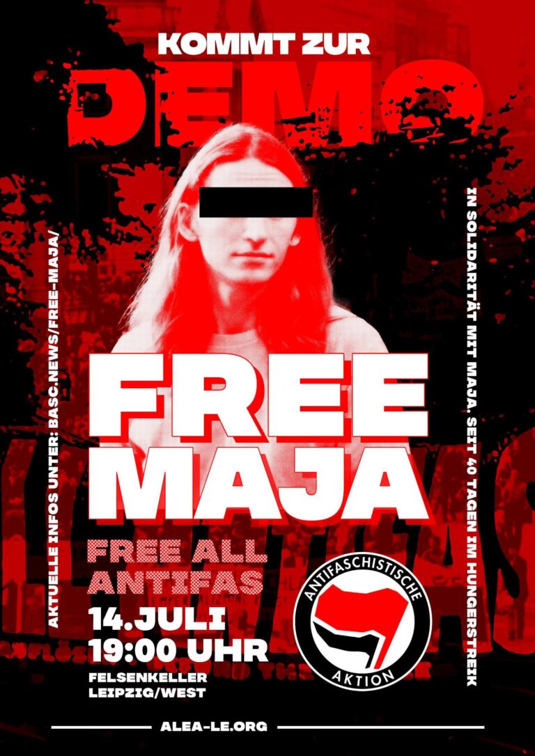 Solidaritätsdemonstration mit Maja und Majas Hungerstreik